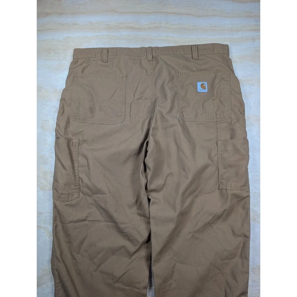 Carhartt 383-51 Pants Mens 40x32 Brown Dungaree Fit Workwear Carpenter
